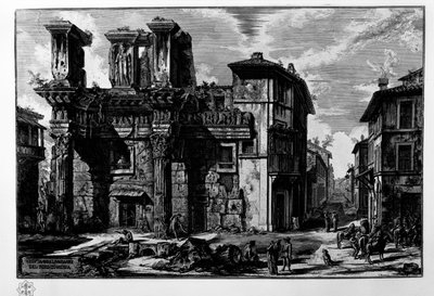 View of the Remains of the Forum of Nerva by Giovanni Battista Piranesi